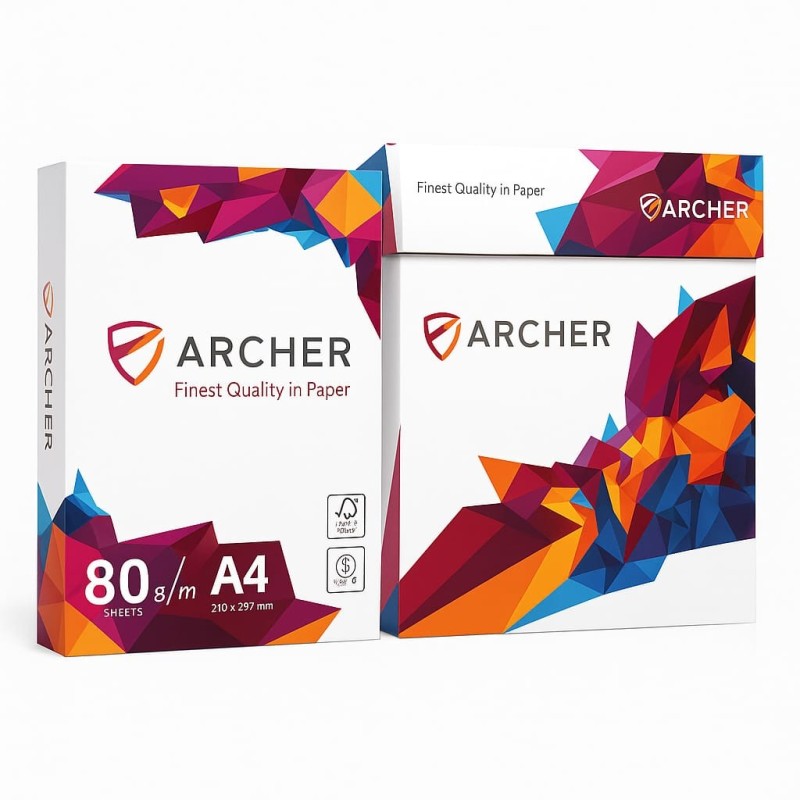 rame-papier-a4-archer-extra-blanc-80g-500-feuilles Rames de Papier – Image 1